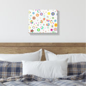 Bloemmotief Canvas Afdruk (Insitu (Slaapkamer))