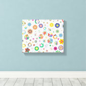 Bloemmotief Canvas Afdruk (Insitu (Houten vloer))