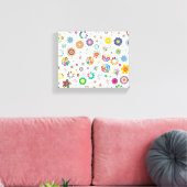 Bloemmotief Canvas Afdruk (Insitu (Woonkamer))