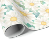 Bloemmotief Daisy Flowers Cadeaupapier (Rol Hoek)
