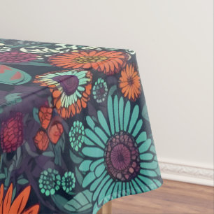 Bloemmotief, een boeket van kleurrijke bloemen tafelkleed