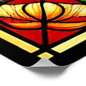 Bloemmotief en levendige bloemen poster (Hoek)