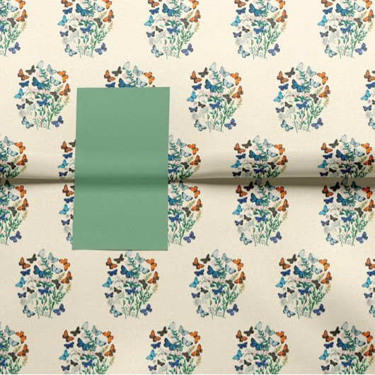 bloemmotief en vlinders tissuepapier