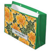 bloemmotief goudsbloem groot cadeauzakje (Voorkant Gekanteld)