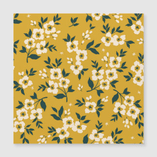  bloemmotief, kleine witte bloemetjes.