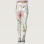 bloemmotief leggings (Voorkant)