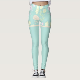 bloemmotief leggings