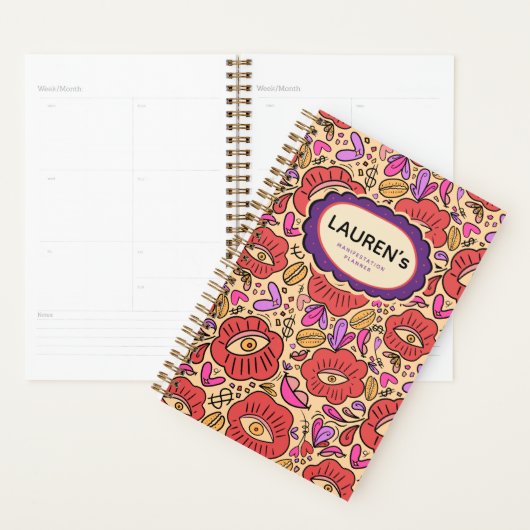 Bloemmotief Lucky Eye Planner (Display)