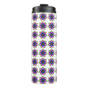 Bloemmotief Mandala Patroon Thermosbeker