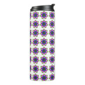 Bloemmotief Mandala Patroon Thermosbeker (Gedraaid links)