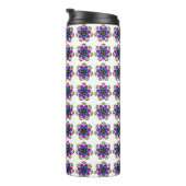 Bloemmotief Mandala Patroon Thermosbeker (Geroteerd rechts)
