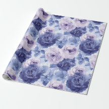 Bloemmotief met abstracte bloemen in verschillende