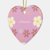 bloemmotief ontwerp keramisch ornament (Links)