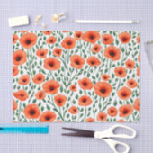 Bloemmotief papaverbloemen tissuepapier (Craft)