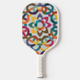 bloemmotief pickleball paddle