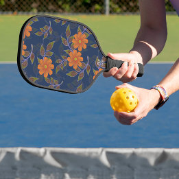 Bloemmotief  pickleball paddle