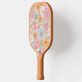 Bloemmotief pickleball paddle (Links)