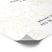 Bloemmotief Prijslijst Poster (Hoek)