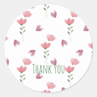 Bloemmotief Ronde Sticker