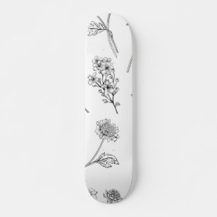 Bloemmotief Skateboard