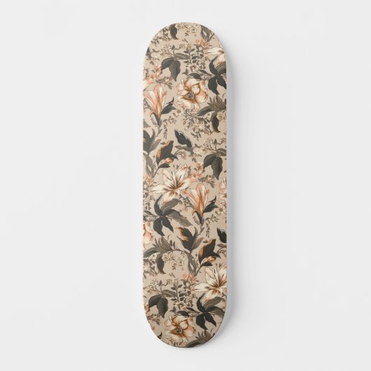  bloemmotief skateboard (Voorkant)