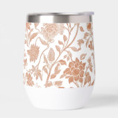 Bloemmotief Terracotta Toile Patroon (Links)