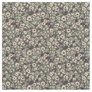 Bloemmotief uit de jaren 40 in vintage stijl stof