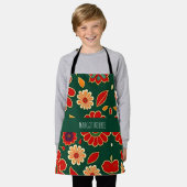  bloemmotief van de bloembiet schort (Gedragen)