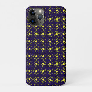 Bloemmotief van gele madeliefjesbloemen iPhone 11 pro hoesje