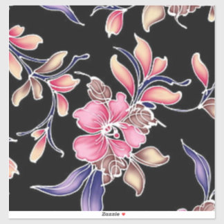 Bloemmotief Velgrootte: 8" x 8" Vel Sticker