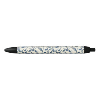 Bloemmotief, Zwarte Afwerking, Zwarte Inktpen Inkt Pen
