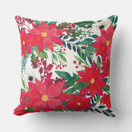 Bloemmotieven voor het kerstseizoen kussen