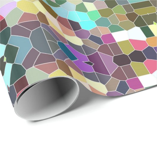 Bloemmozaïek Cadeaupapier (Rol Hoek)