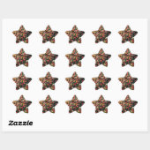 bloemmuur ster sticker (Vel)