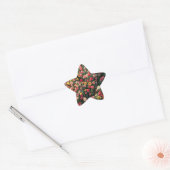 bloemmuur ster sticker (Envelop)