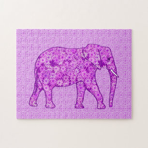 Bloemolifant Amethyst Paars Legpuzzel