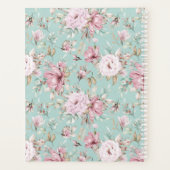 Bloemontwerp blauw planner (Achterkant)