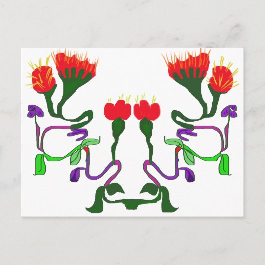 bloemontwerp briefkaart (Voorkant)