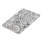 Bloemontwerp Doodle Magneet (Linkerzijde)