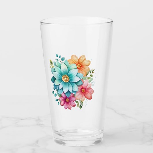 Bloemontwerp Drink glas (Voorkant)