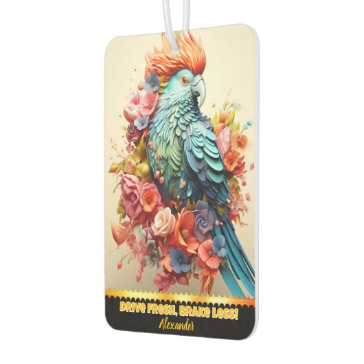 Bloemontwerp papegaai luchtverfrisser, levendige g luchtverfrisser (Links)