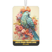 Bloemontwerp papegaai luchtverfrisser, levendige g luchtverfrisser (Achterkant)