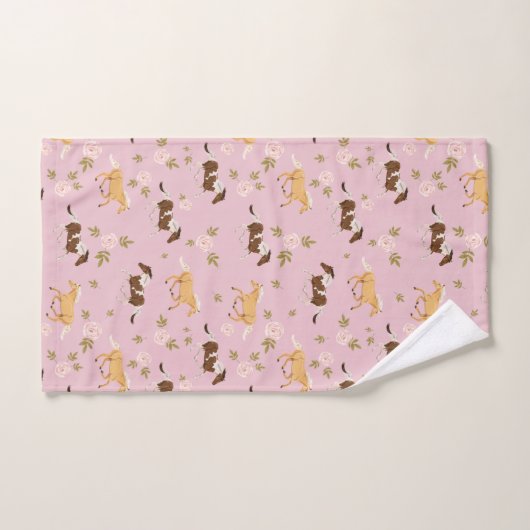 bloempaard bad handdoek (Handdoek)