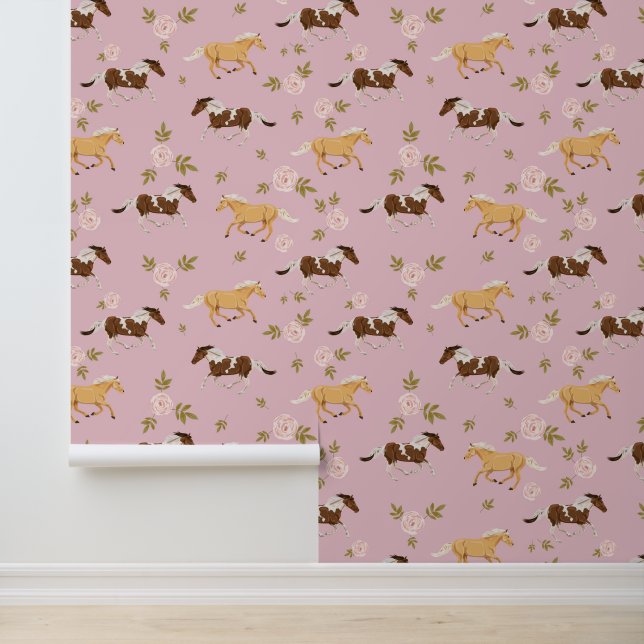  bloempaard behang (Applicatie)