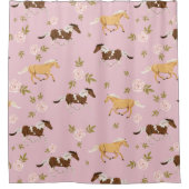  bloempaard douchegordijn (Voorkant)