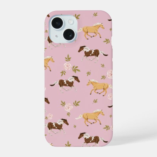  bloempaard iPhone 15 hoesje (Achterkant)