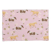 bloempaard kussensloop (Voorkant-Rechts)