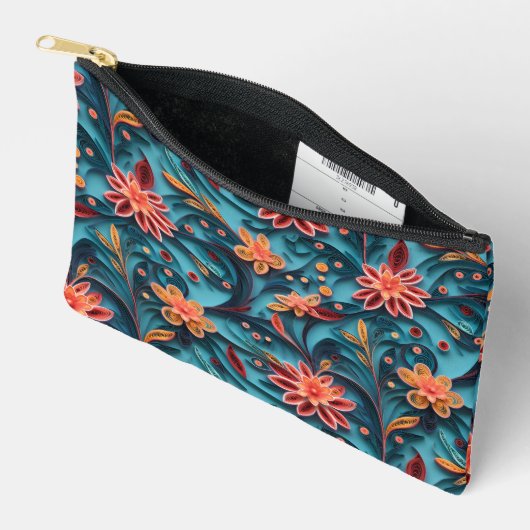 Bloempapier patroon Klein Etui (Open)