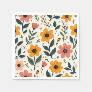 Bloempapier servetten