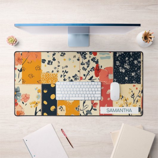 Bloempatchwork Patchwork Pattern (9) Bureaumat (Kantoor 1)